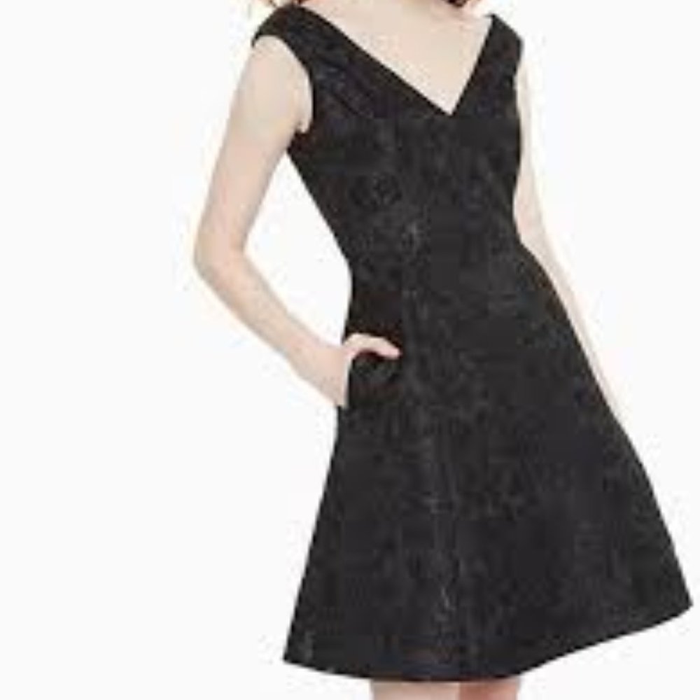Kate Spade metallic jacquard dress